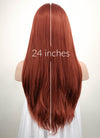 Auburn Straight Lace Front Synthetic Wig LF009