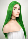 Straight Green Lace Front Synthetic Wig LF031