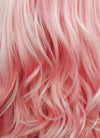 Wavy Pastel Pink Lace Front Synthetic Wig LF084