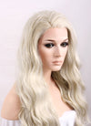 Wavy Light Ash Blonde Lace Front Synthetic Wig LF101