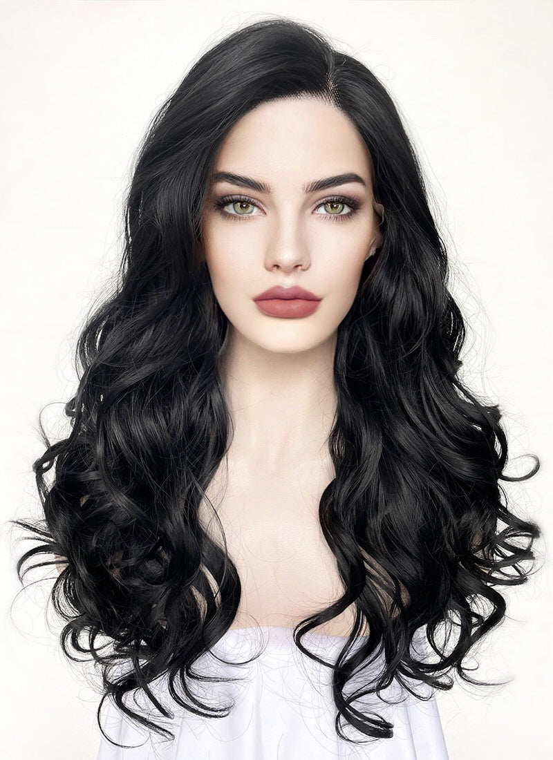 Wavy Black Lace Front Synthetic Wig LF110 – Wig Is Fashion