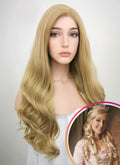Wavy Golden Blonde Lace Front Synthetic Wig LF119