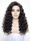 Brunette Spiral Curly Lace Front Synthetic Wig LF1310