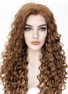 Brown Curly Lace Front Synthetic Wig LF1311
