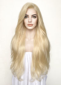 Blonde Straight Lace Front Synthetic Wig LF1314