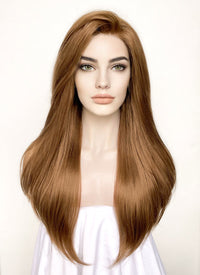 Brown Straight Lace Front Synthetic Wig LF1315