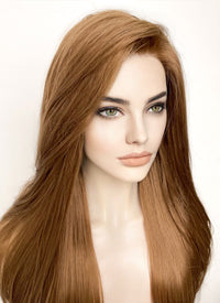 Brown Straight Lace Front Synthetic Wig LF1315