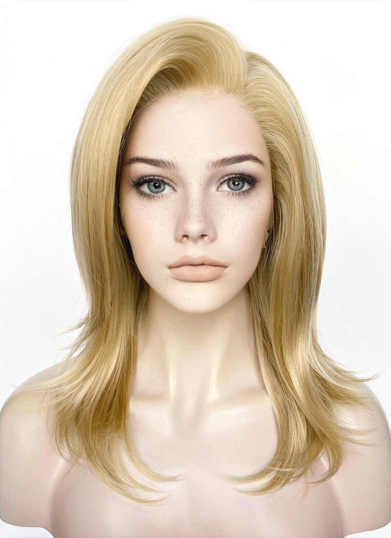 Golden Blonde Straight Lace Front Synthetic Wig LF1320