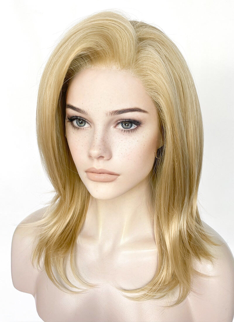 Golden Blonde Straight Lace Front Synthetic Wig LF1320