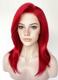 Red Straight Lace Front Synthetic Wig LF1324