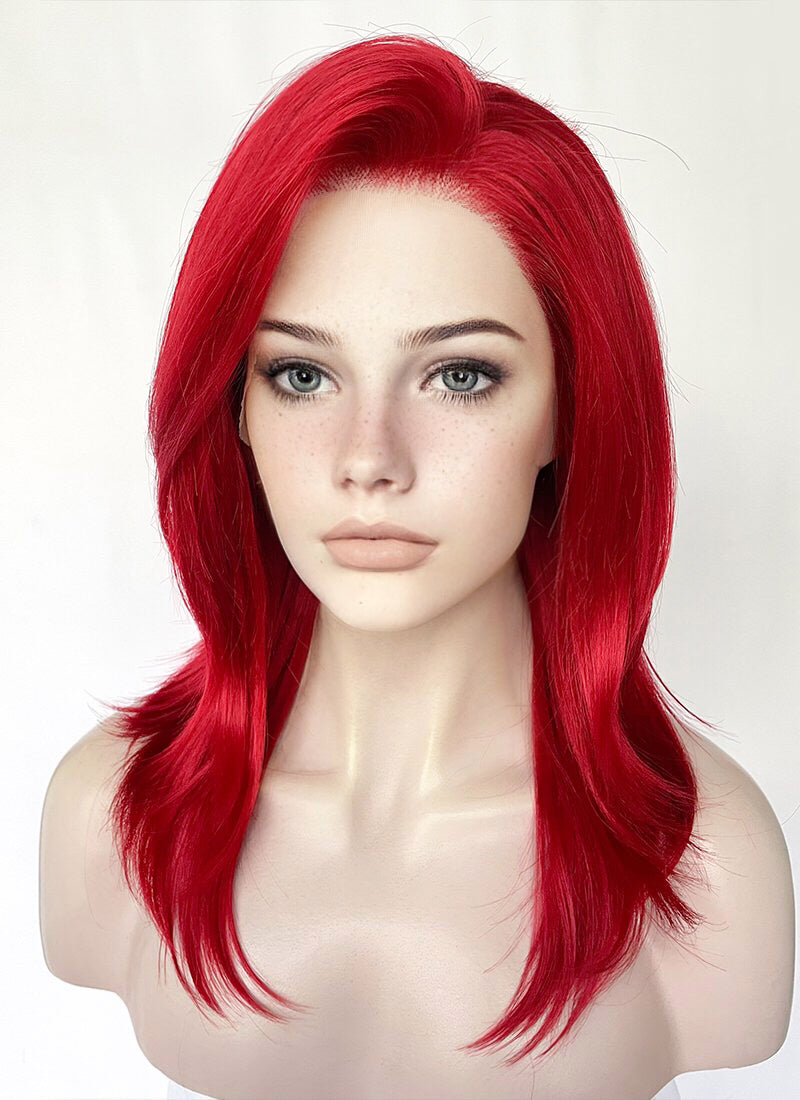 Red Straight Lace Front Synthetic Wig LF1324