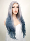 Wavy Pastel Two Tone Grey Lace Front Synthetic Wig LF1517