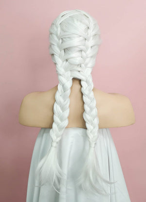 White French Braid Lace Front Synthetic Wig LF2014