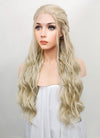 Light Ash Blonde Braided Lace Front Synthetic Wig LF2017