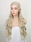 Game of Thrones Daenerys Targaryen Light Ash Blonde Braided Lace Front Synthetic Wig LF2039