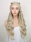 Light Ash Blonde Braided Lace Front Synthetic Wig LF2079