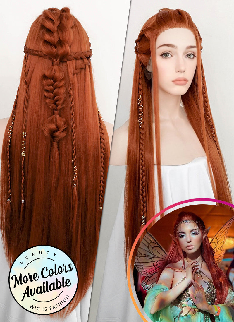 Ginger Braided Yaki Lace Front Synthetic Wig LF2081