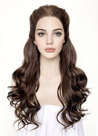 Brunette Braided Lace Front Synthetic Wig LF2084