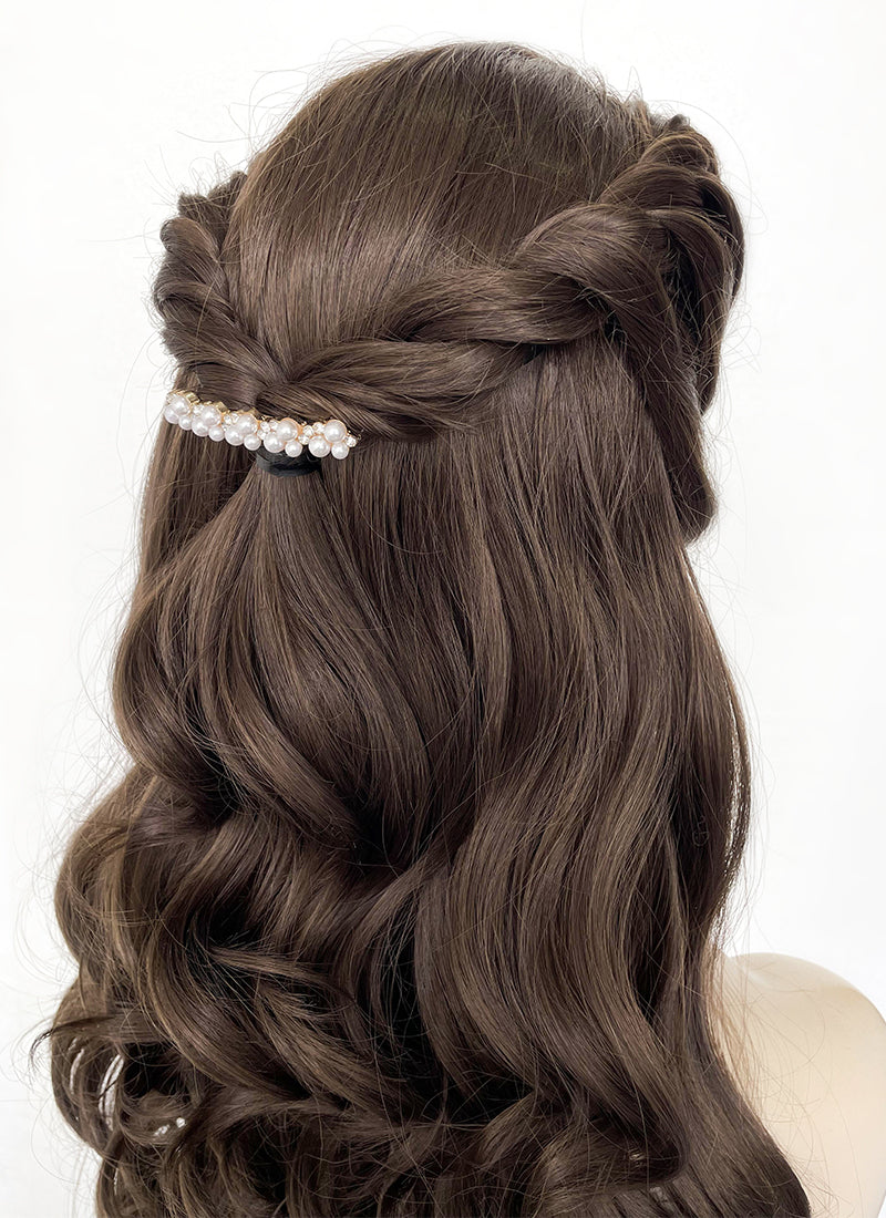 Brunette Braided Lace Front Synthetic Wig LF2084