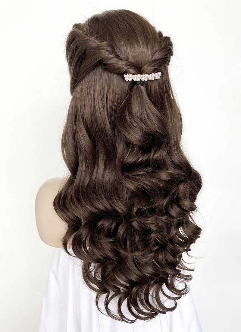 Brunette Braided Lace Front Synthetic Wig LF2084