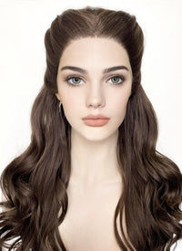 Brunette Braided Lace Front Synthetic Wig LF2084