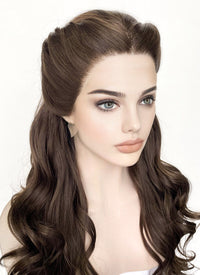 Brunette Braided Lace Front Synthetic Wig LF2084