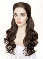 Brunette Braided Lace Front Synthetic Wig LF2084