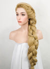 Tangled Rapunzel Blonde Braided Yaki Lace Front Synthetic Wig LF2086