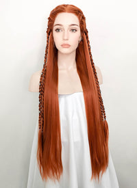 Ginger Braided Yaki Lace Front Synthetic Wig LF2097