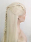 House of the Dragon Young Princess Rhaenyra Targaryen Platinum Blonde Braided Lace Front Synthetic Wig LF2109