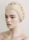 House of the Dragon Young Princess Rhaenyra Targaryen Platinum Blonde Braided Lace Front Synthetic Wig LF2110