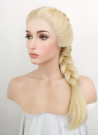 Light Blonde Braided Lace Front Synthetic Wig LF2113