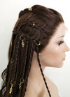 Brunette Braided Lace Front Synthetic Wig LF2114