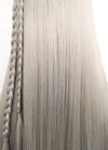 Monster High The Movie Frankie Stein Blondish Grey Mixed Blue With Dark Roots Braided Lace Front Synthetic Wig LF2120