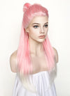 Pink White Ombre Braided Lace Front Synthetic Wig LF2130