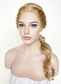 Golden Blonde Braided Lace Front Synthetic Wig LF2131