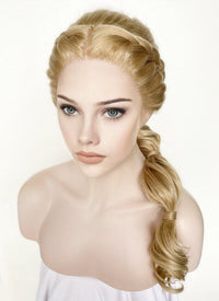 Golden Blonde Braided Lace Front Synthetic Wig LF2131