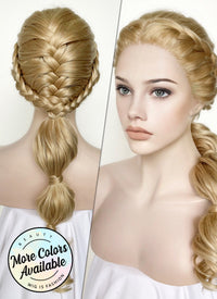 Golden Blonde Braided Lace Front Synthetic Wig LF2131