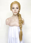 Tangled Rapunzel Blonde Braided Yaki Lace Front Synthetic Wig LF2136