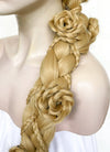 Tangled Rapunzel Blonde Braided Yaki Lace Front Synthetic Wig LF2136