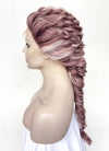 Two Tone Pink Braided Lace Front Synthetic Wig LF2137