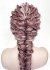 Two Tone Pink Braided Lace Front Synthetic Wig LF2137