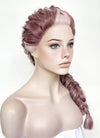 Two Tone Pink Braided Lace Front Synthetic Wig LF2137