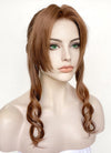 Final Fantasy Aerith Gainsborough Chestnut Brown Braided Lace Front Synthetic Wig LF2143