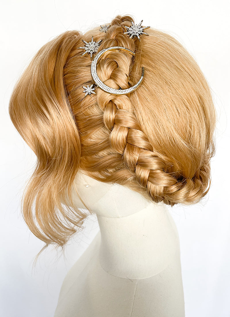 Golden Blonde Braided Lace Front Synthetic Wig LF2147