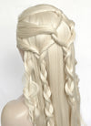 Platinum Blonde Braided Lace Front Synthetic Wig LF2152