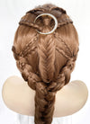 Chestnut Brown Braided Lace Front Synthetic Wig LF2502