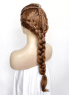 Chestnut Brown Braided Lace Front Synthetic Wig LF2502