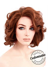 Wavy Auburn Bob Lace Wig CLF253 (Customisable)