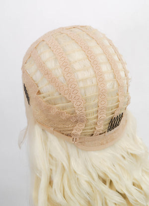 Light Blonde Wavy Lace Front Synthetic Wig LF3225